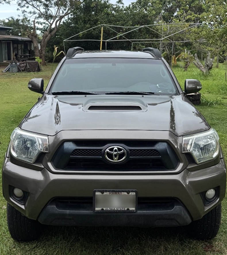 Toyota hood after paint and refinish